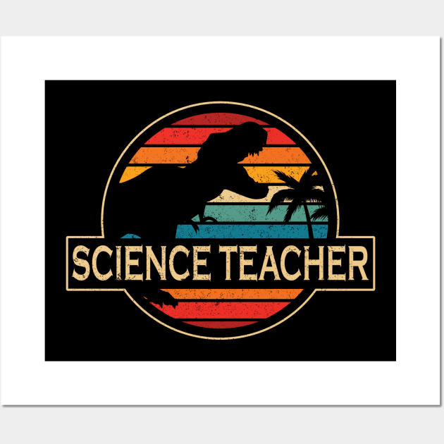 Science Teacher Dinosaur Wall Art by SusanFields